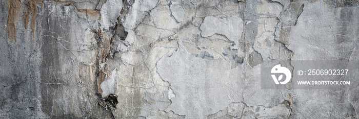 Texture of old gray concrete wall as a grungy background