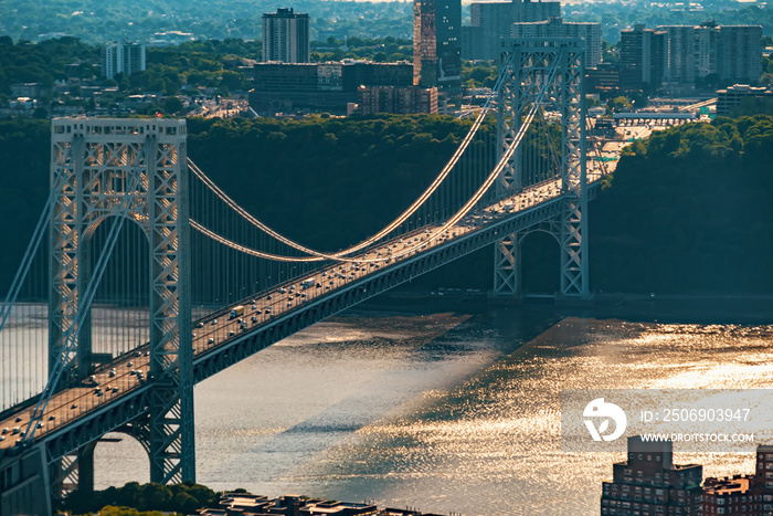 George Washington Bridge, New York. Image of George Washington Bridge at Twilight