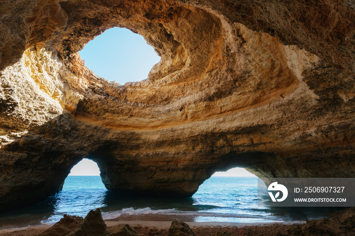 Benagil caves in Portugal