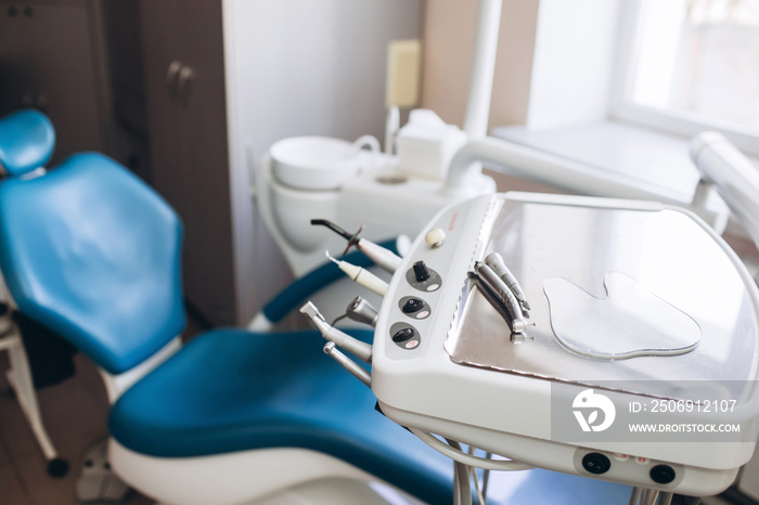 dental chair. Dentist.