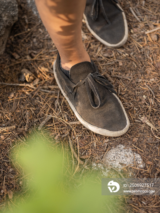 大自然中的纳瓦霍软皮鞋