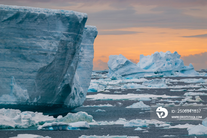 Wild frozen landscape, Antarctica