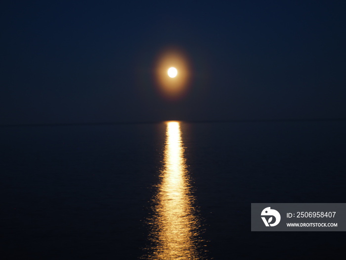 Moonlight on the lake