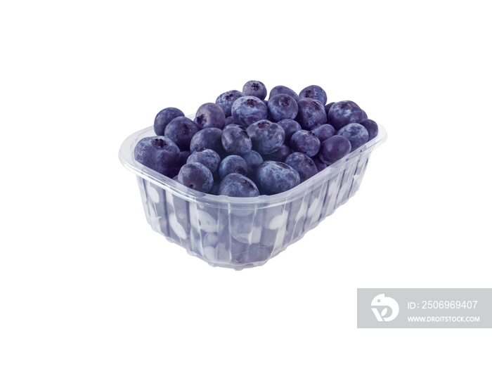 塑料容器中的蓝莓