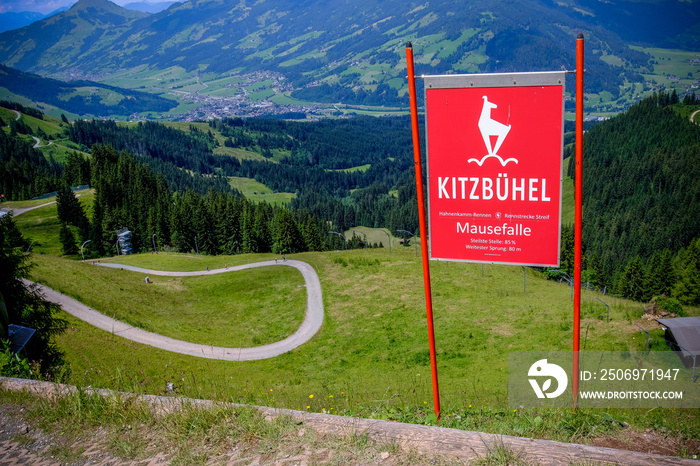 Wanderung Streif Kitzbühel Rennstrecke Sommer Gebirge