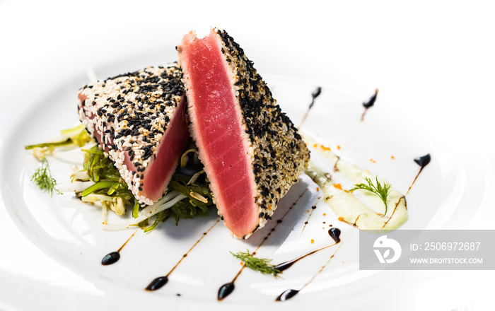 Seared Ahi Tuna Appetizer Sashimi