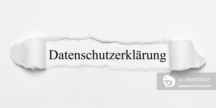 Datenschutzerklärung