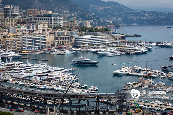 La Condamine harbour. Cityscape and harbor of Monte Carlo. Principality of Monaco.