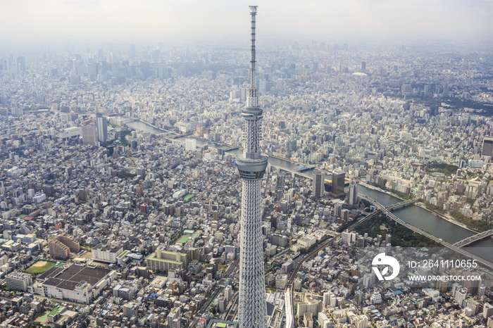 Sumida River and Tokyo Skytree,Tokyo,Japan