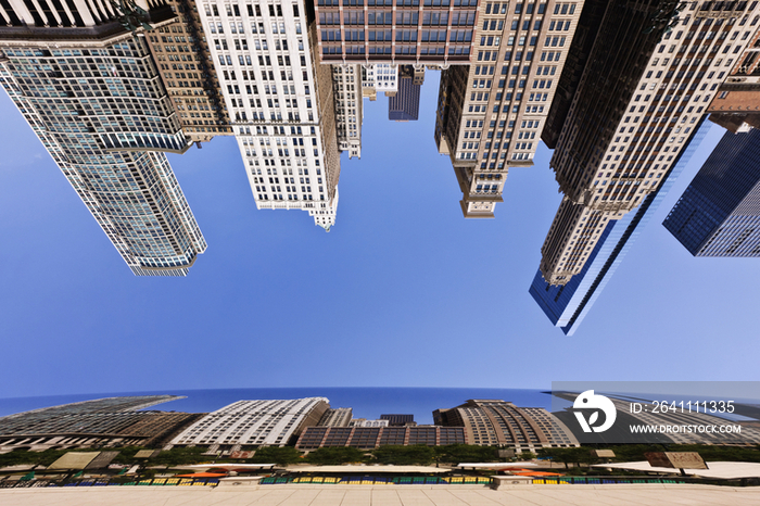 Chicago Buildings Reflected in the Bean