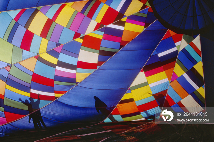 Inflating a Hot Air Balloon