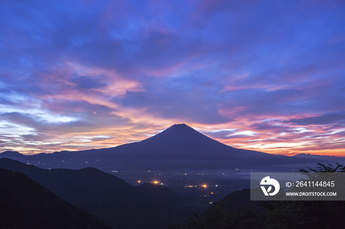 Sunset at Mount Fuji, Japan