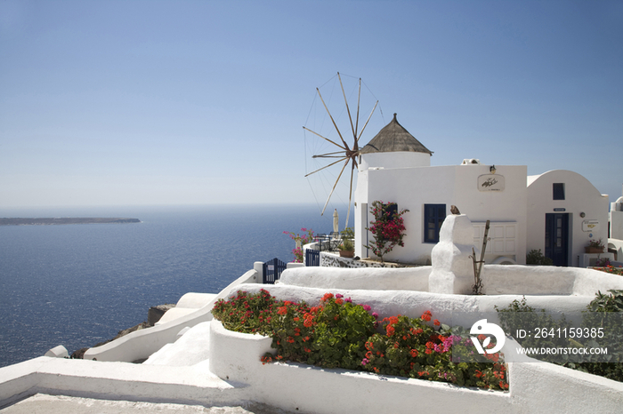 Greece, Cyclades, Santorini, Oia, windmill