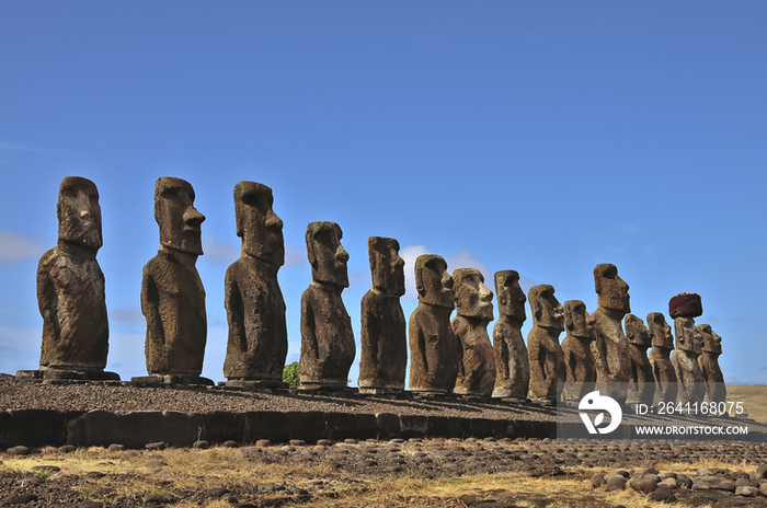 Moai Statue in Easter Island, Chile