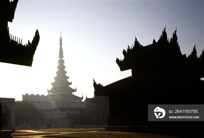 Royal palace, Mandalay reconstructed, Burma