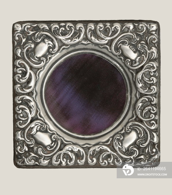 Victorian silver frame