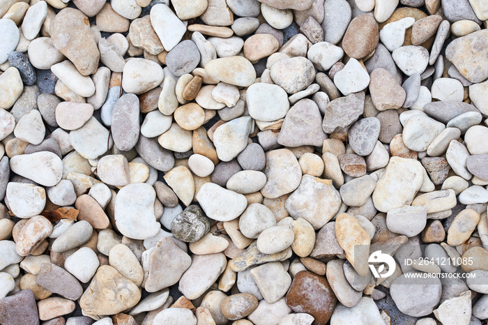 Background texture with a sea stones. Abstract pattern with river stone