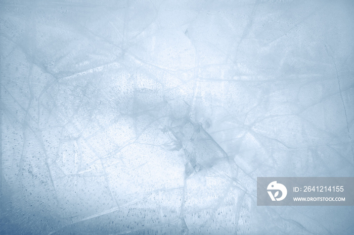 Cracked blue ice texture background