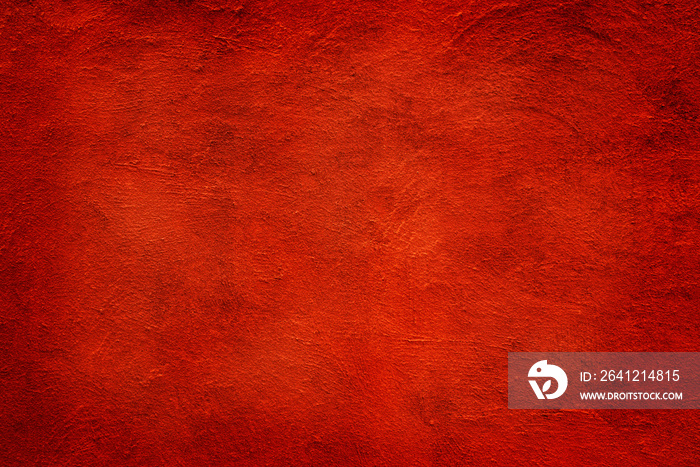 Orange clay wall grunge texture background for interior decoration.