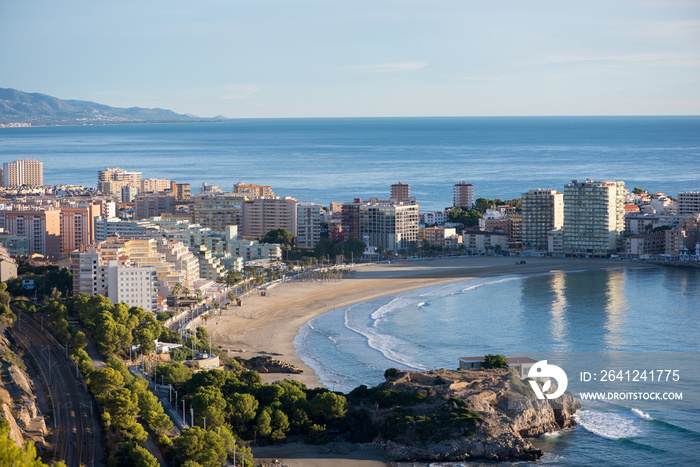 The coast of Oropesa del Mar on the Costa Azahar