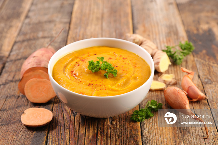 sweet potato soup with spices