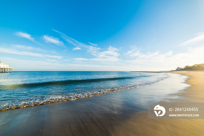 sandy shore in Malibu