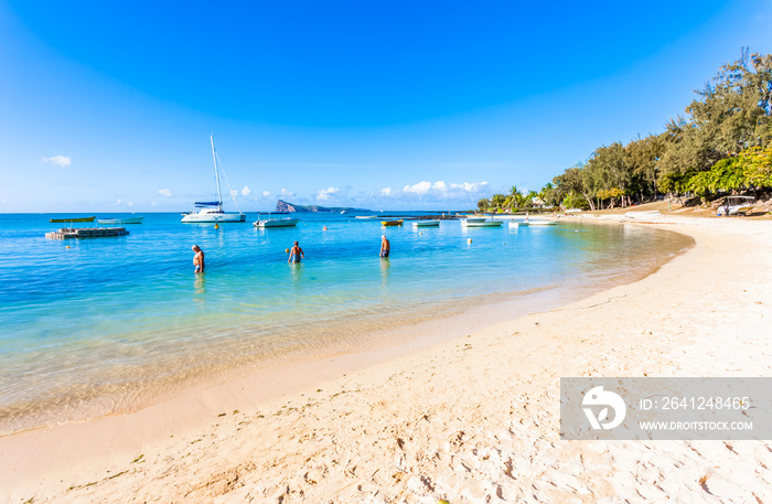 beach and sea, Coin de Mire, Mauritius 