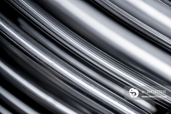 Abstract industrial background of metal pipes construction.