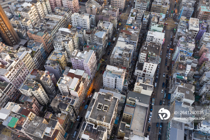 Hong Kong city from above