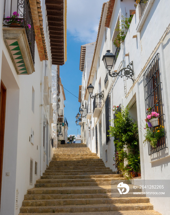 西班牙Costa Blanca迷人的白色村庄Altea