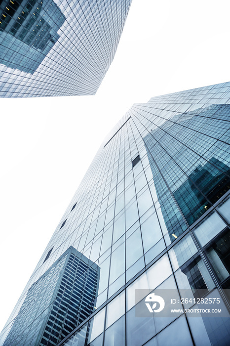 modern facade against the sky