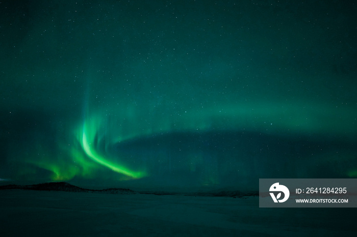 aurora boreal northern lights winter lapland