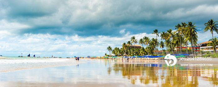 Porto de Galinhas Beach in Ipojuca Municipality, Pernambuco, Brazil.
