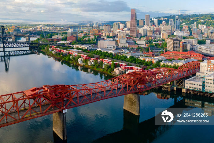 Downtown Portland and the Broadway Bridge