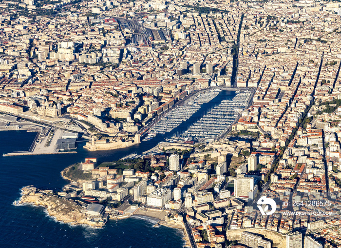  aerial view of Marseille