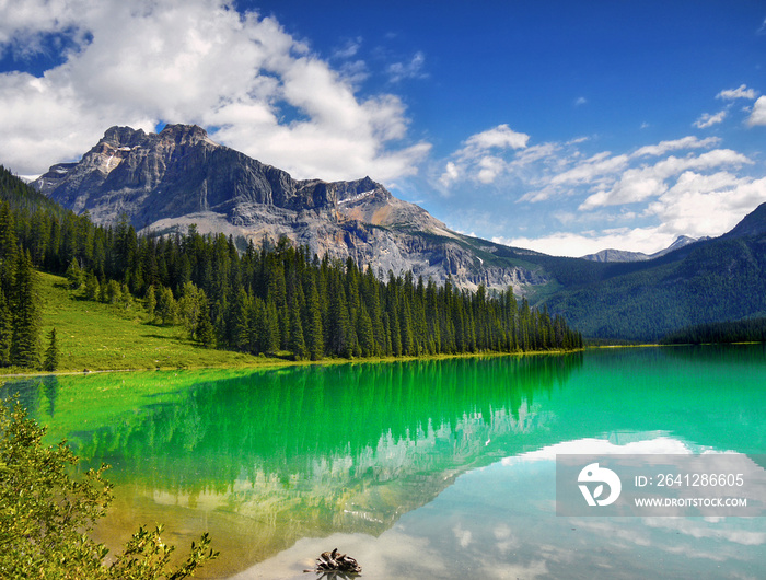 Emerald Lake in the mountains