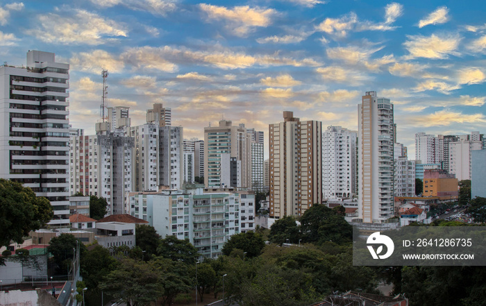 View of residential buildings in the city of Salvador Bahia Brazil