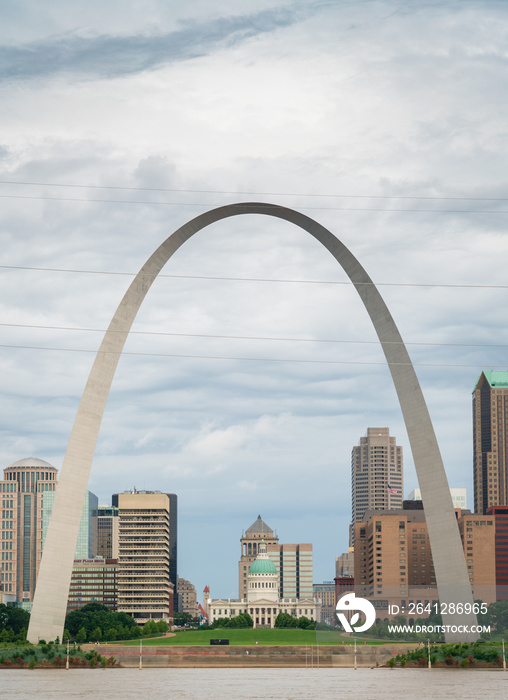 Gateway Arch National Park And the St. Louis Skyline