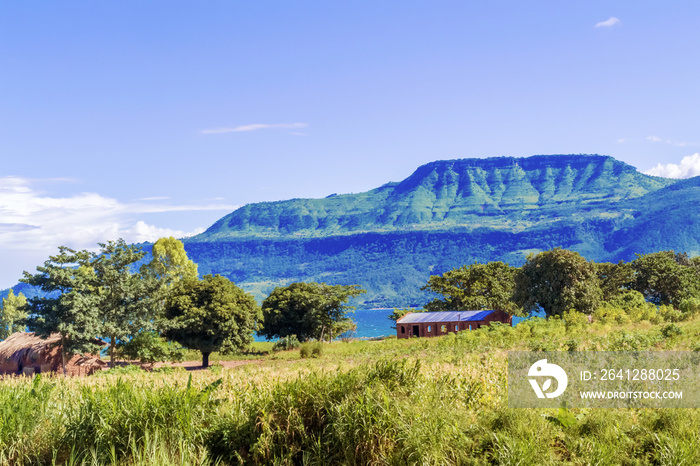 Landscape at the lake Malawi