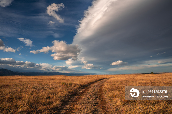 Dramatic clouds over the plains