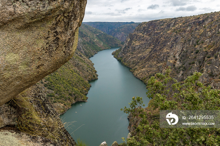 从费利佩角（Picon de Felipe）观看杜埃罗峡谷（arribes del duero canyon）的壮观景色