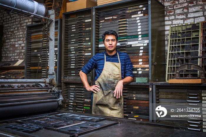 Portrait of man in workshop