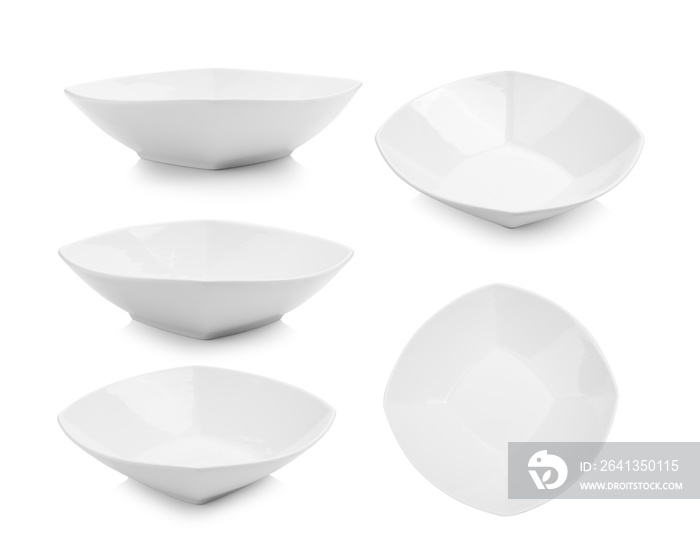 白底白瓷碗