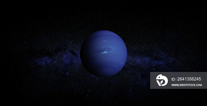 Neptune on space background. Elements of this image furnished by NASA.