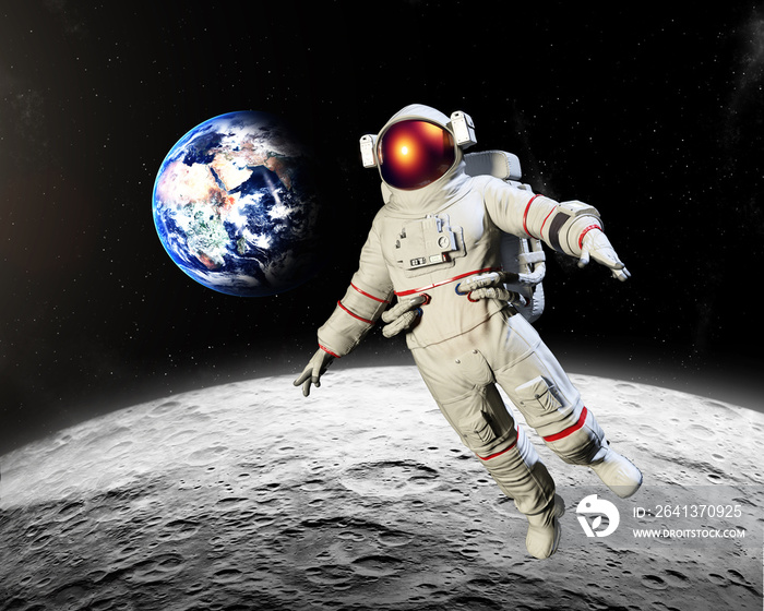 Astronaut landing on the Moon