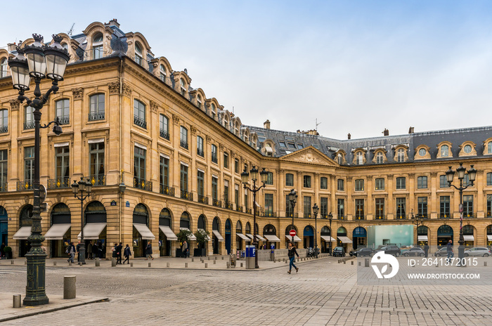 Magnifique Place Vendôme de style classique français à Paris en île de France, France