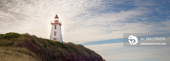 lighthouse overlooking the Atlantic ocean