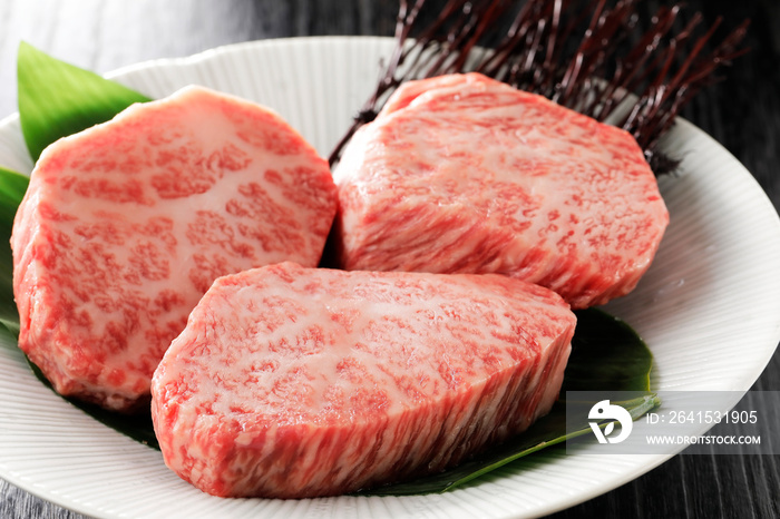 牛肉希少部位「トモサンカク」(北海道産黒毛和牛)　Wagyu