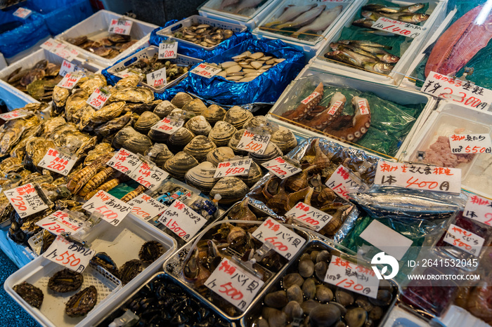 海鮮市場　魚介類