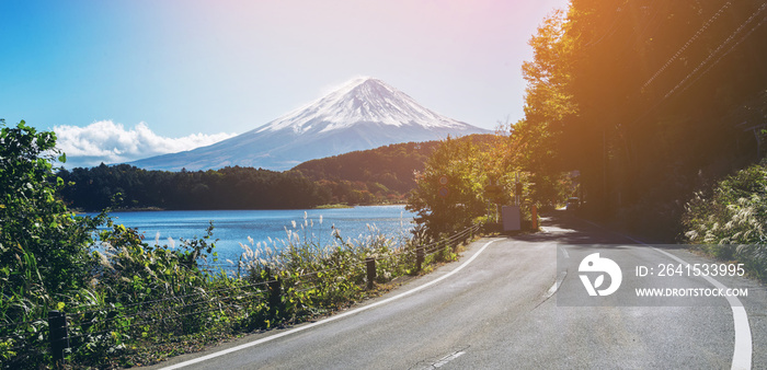 日本富士山和河口湖公路